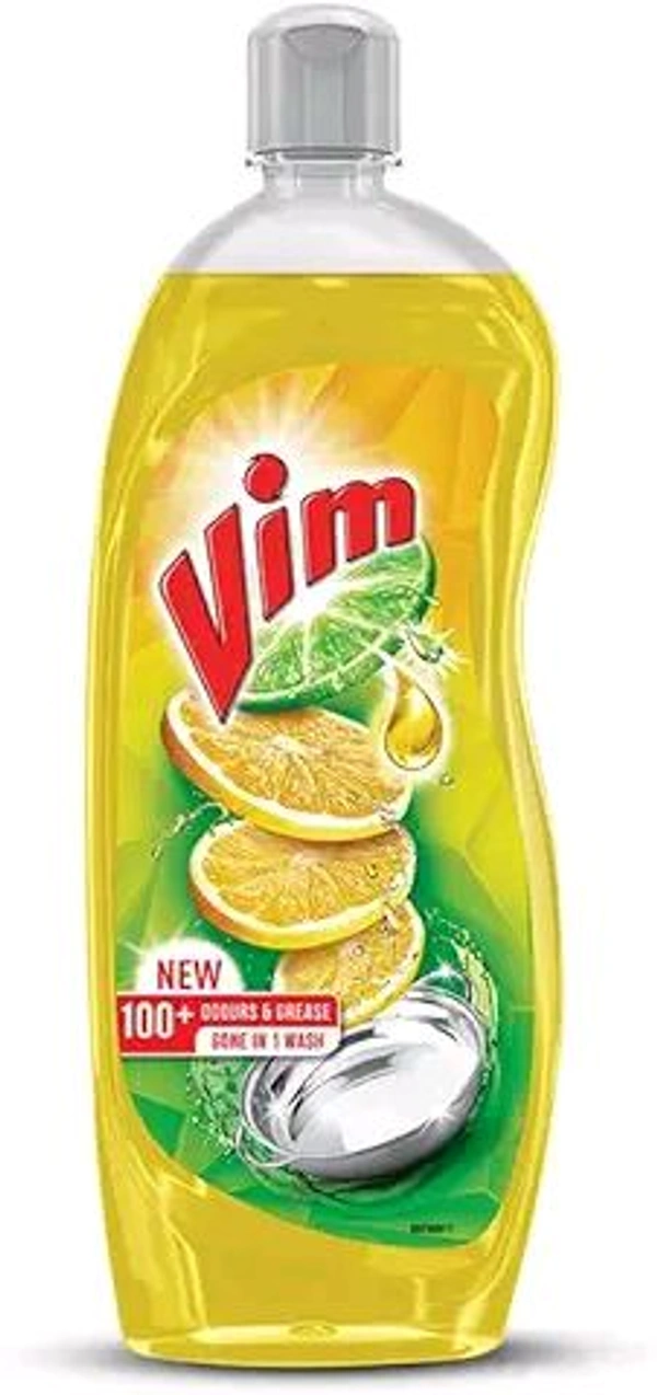 Vim Dishwash Liquid Gel Lemon, 750 ml Bottle 