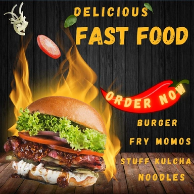 Fast Food (ਬਰਗਰ, ਮੋਮੋਜ਼, ਨੂਡਲ,)