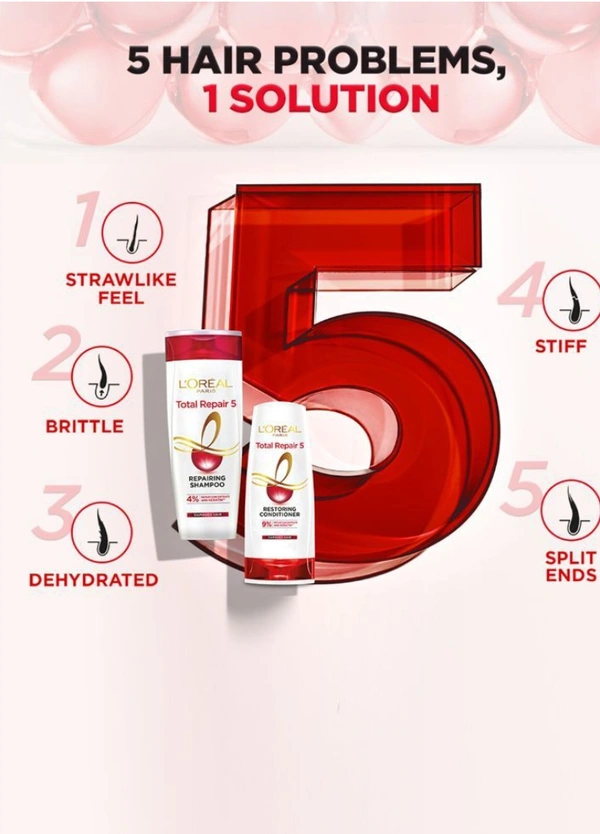 Loreal Total Repair 5 Shampoo - 192ML