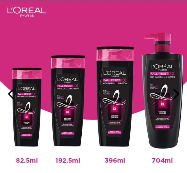 Loreal  L'oreal Fall Resist 3x Shampoo - 192ML