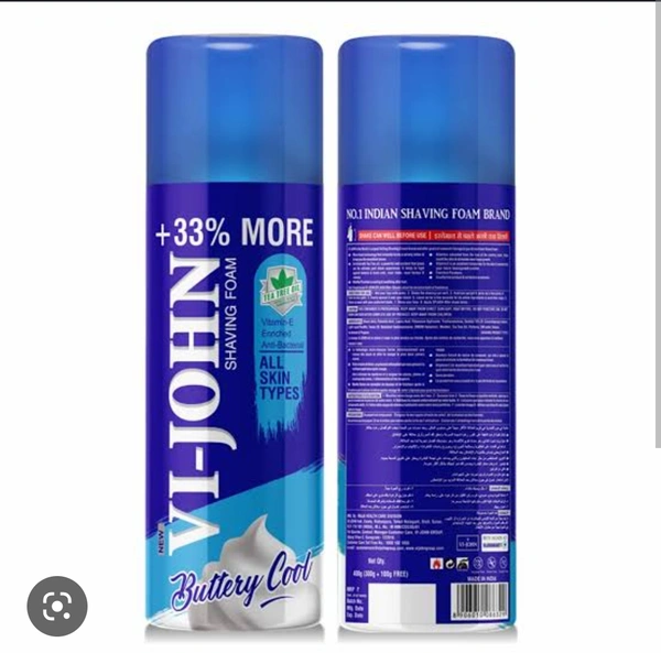 Vi-john Shaving Foam  - 400gm, All skin types