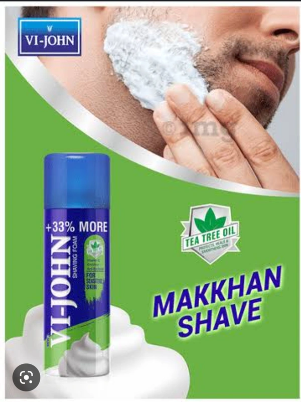 Vi-john Shaving Foam  - 400gm, All skin types