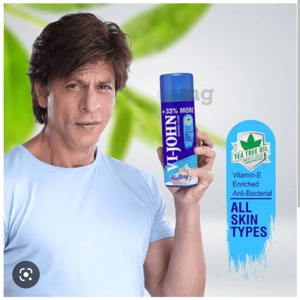 Vi-john Shaving Foam  - 400gm, All skin types