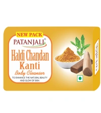 Patanjali Body Cleanser (150gm×3) - 450gm, Haldi Chandan Kanti