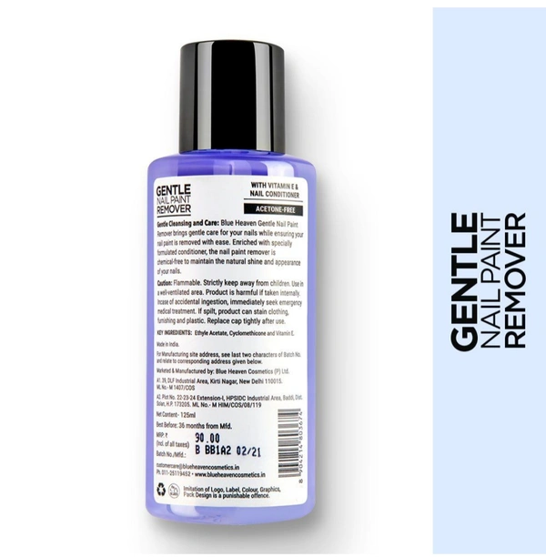 Blue Heaven Gentle Nail Paint Remover  - 125ml