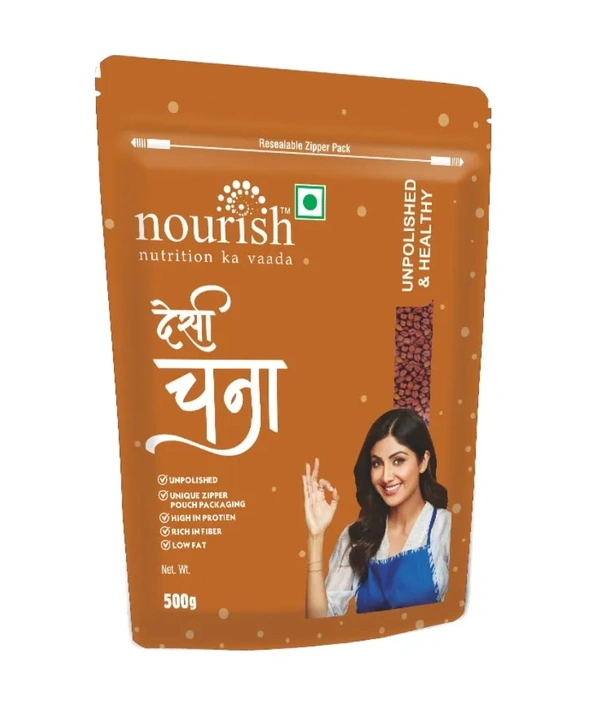 Nourish Desi Chana Unpolished  - 1kg