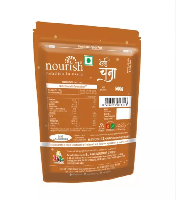 Nourish Desi Chana Unpolished  - 1kg