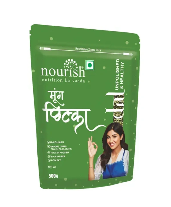 Nourish Moong Dal Chilka Unpolished  - 500gm