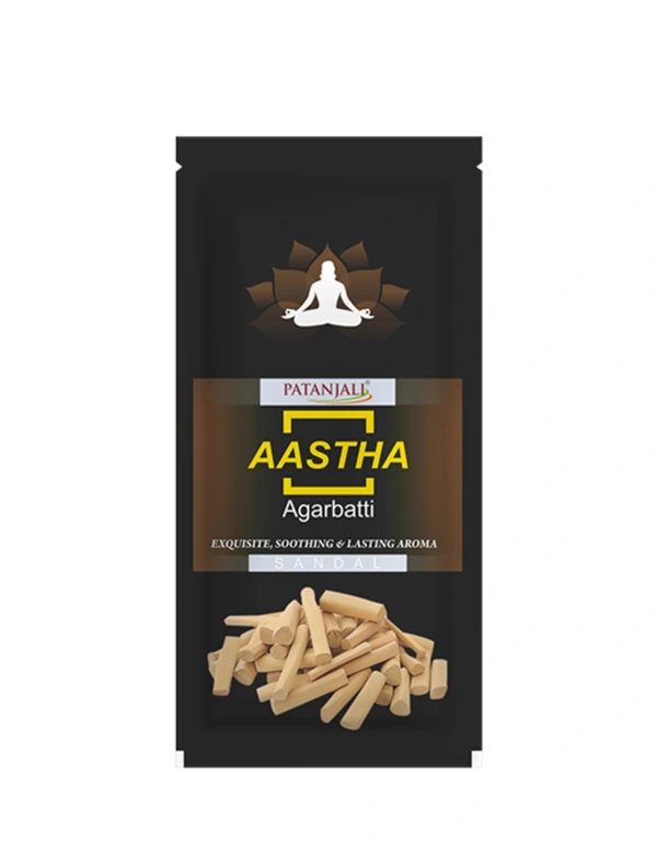 Patanjali  Aastha Agarbatti Sandal - 75gm×12units