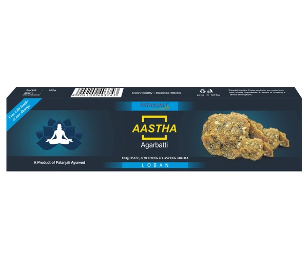 Patanjali  Aastha Agarbatti Loban - 20gm×12units