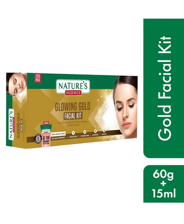 Nature's Glowing Gold Facial Kit - 60gm+51gm