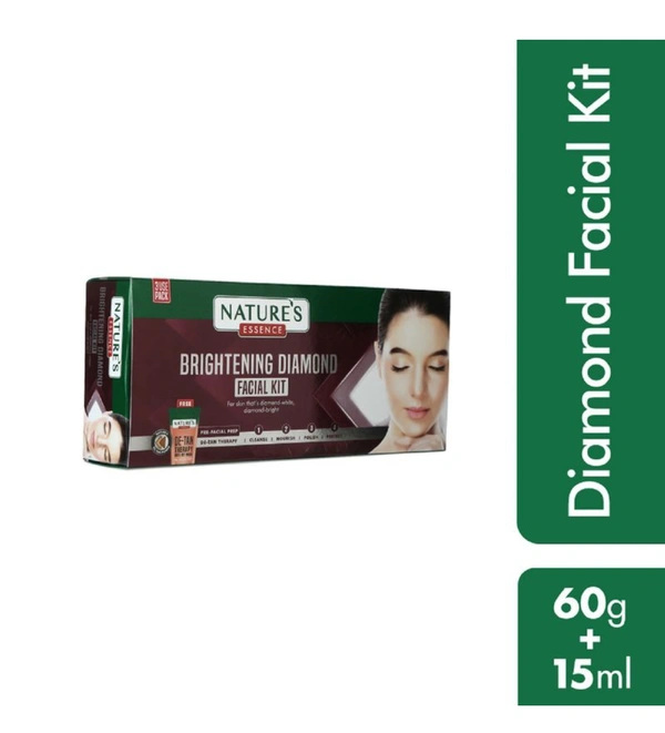 Nature's Brightening Diamond Facial Kit  - 60gm+51gm
