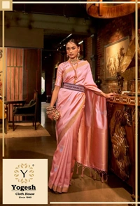 Raj Tex Kushita Silk Saree - Gray, Free Size