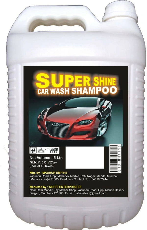 Sefee  car wash shampoo High Foam super Shine  - Blue, 3/6/16