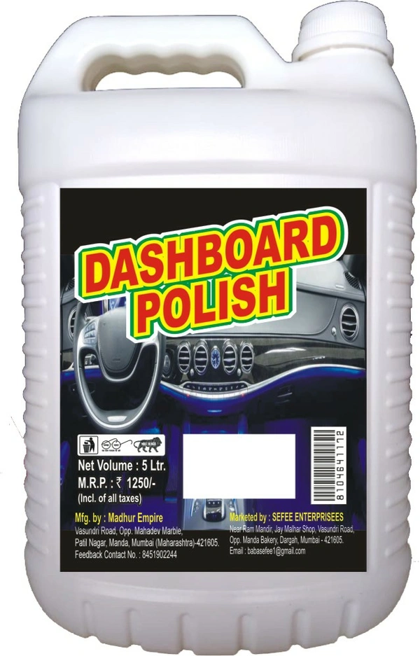 Sefee Car dashboard polish standar quality 5lt. - Mercury, 3/6/16