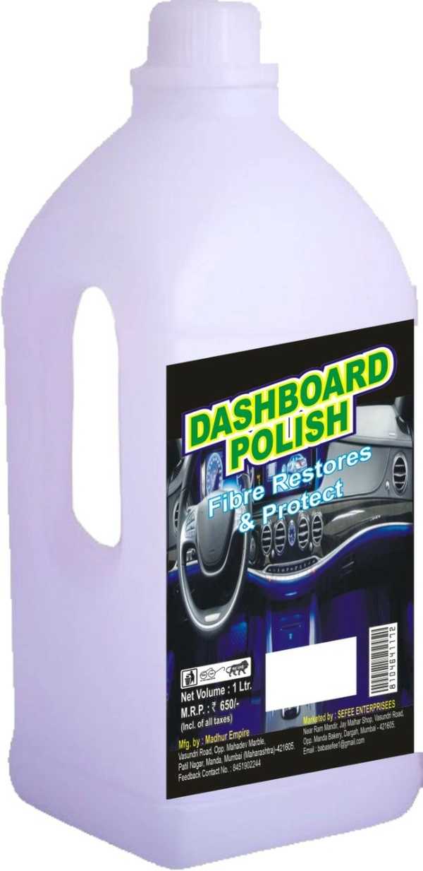 Sefee Car dashboard polish standar quality 1lt - Silver, 2/4/8