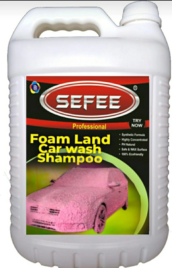 Sefee Colour Foam Car Shampoo 5 kg | Produces Thick Pink Colour Foam - 4/8/12, Pink Flamingo