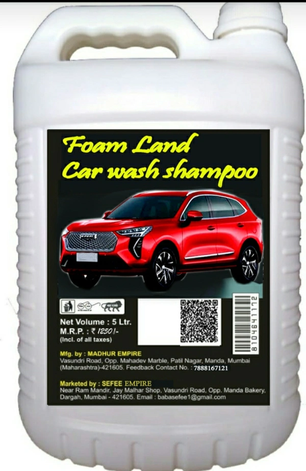 Sefee Colour Foam Car Shampoo 5 kg | Produces Thick Pink Colour Foam - 4/8/12, Pink Flamingo
