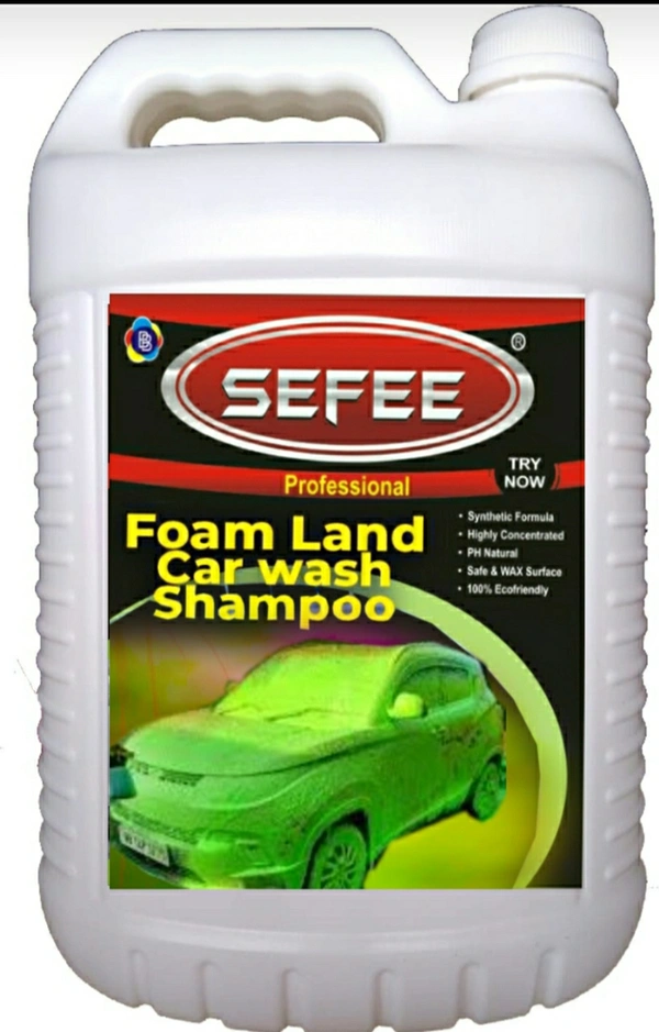 Sefee Colour Foam Car Shampoo 5 kg | Produces Thick  Colour Foam - Green, 4/8/12