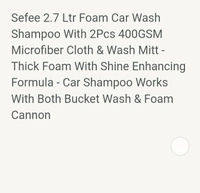 Sefee car wash shampoo  - 4/8/12, Heliotrope