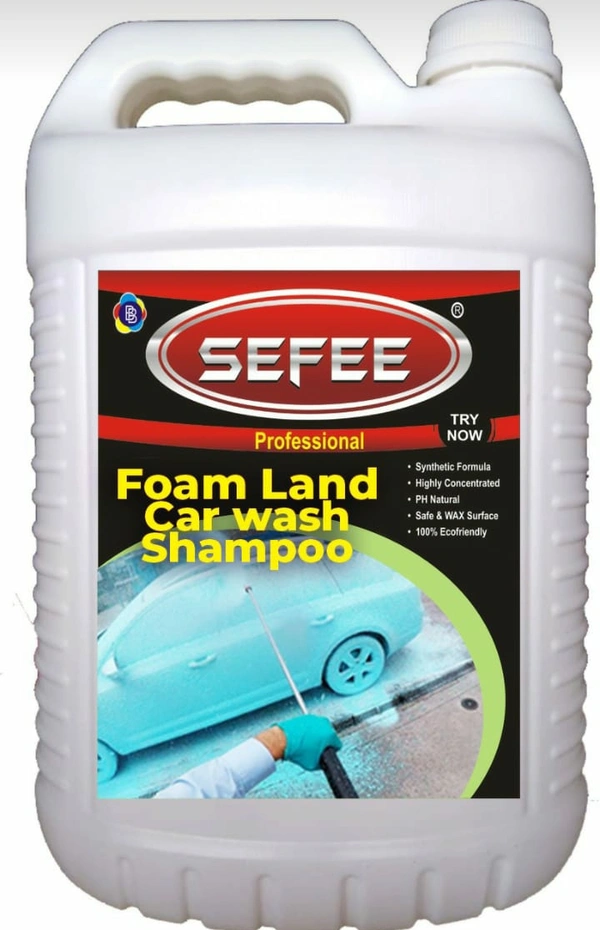 Sefee Car Shampoo 5 kg | Produces Thick Colour Foam - Blue, 4/8(12