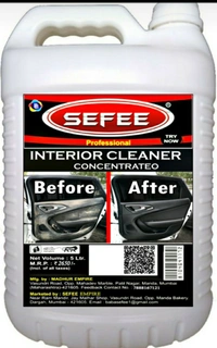 Sefee Car Interior Cleaner 5 Kg | Concentrated | All In One | For Upholstery, Vinyl, Rexine, Leather, Ceiling, Door Panels, Dashboard & Foot Matts |  CAN - Salomie, 4/8/12