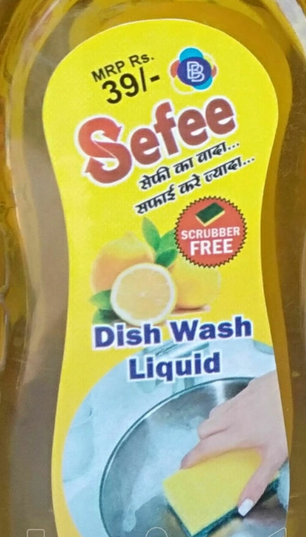 Sefee dish wash liquid [Pac Of 6][ 500Ml.] - Laser Lemon, 2/4/6