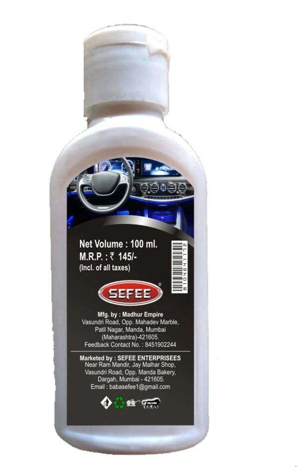 Sefee Car dashboard polish standar quality   /100/Ml. - Silver, 1/2/5