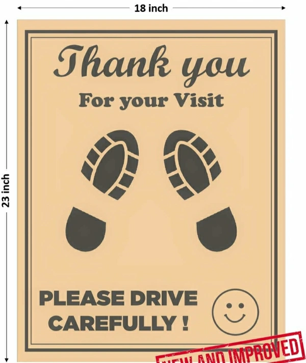 (Pack Of 25)Paper Disposable Universal Size Car Foot Mat for All Cars, (Brown, 18 x 23 Inches)  - Salomie