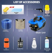 Sefee Woscher Car Washer High Pressure Gun Pressure Washer for Car, Car Washing Pump for Car, Bike and Home Use Cleaning |18 Months Warranty | 100% Copper Motor | 2400 Watts | 240 Bars |
100+ bought in past month - Cornflower Blue