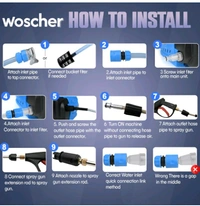 Sefee Woscher Car Washer High Pressure Gun Pressure Washer for Car, Car Washing Pump for Car, Bike and Home Use Cleaning |18 Months Warranty | 100% Copper Motor | 2400 Watts | 240 Bars |
100+ bought in past month - Cornflower Blue