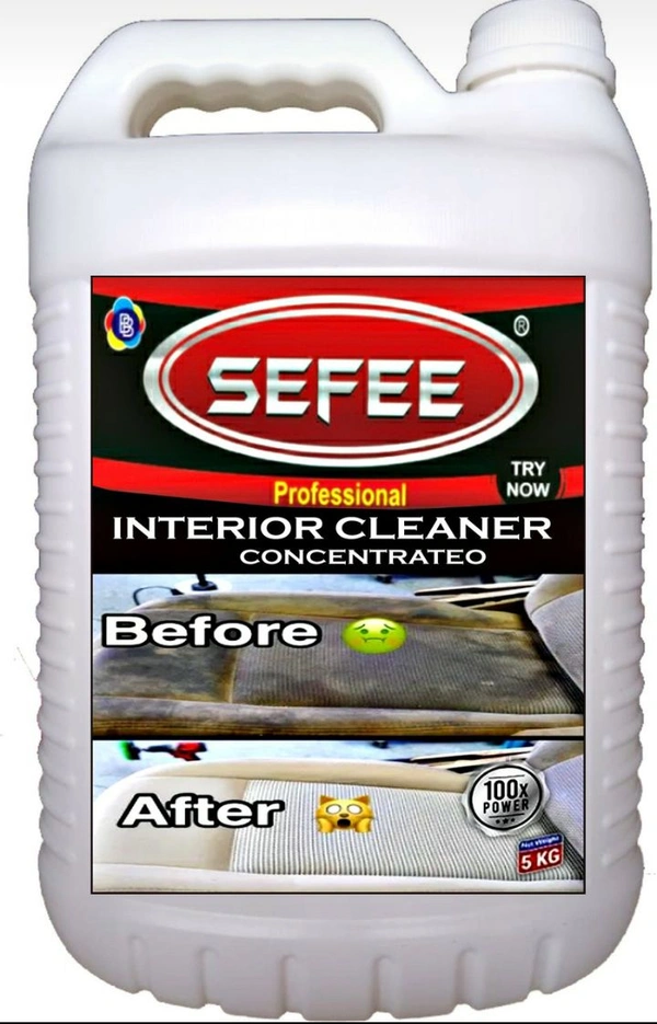Sefee Car Interior Cleaner 1 Kg | Concentrated | All In One | For Upholstery, Vinyl, Rexine, Leather, Ceiling, Door Panels, Dashboard & Foot Matts | - Turbo