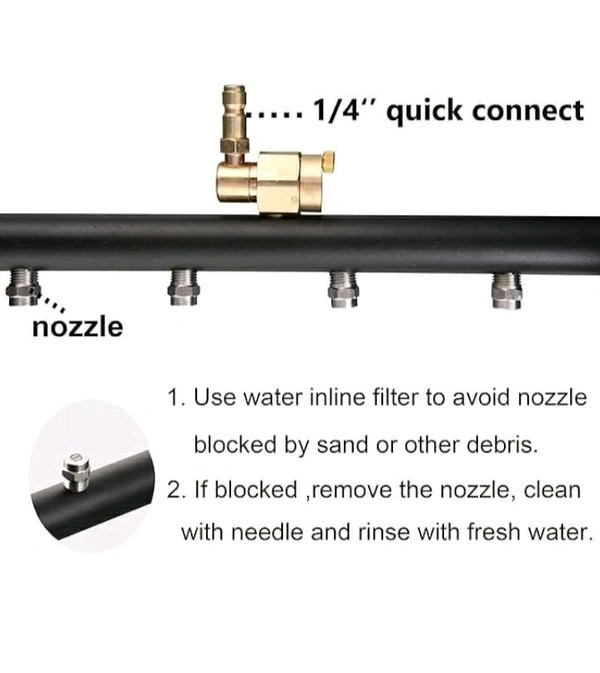 Sefee Painter Spray Gun (LABEL) High Pressure Water Broom for Pressure Washing, WBG-14 with 4 Nozzles.
17%
off

 - Dorado
