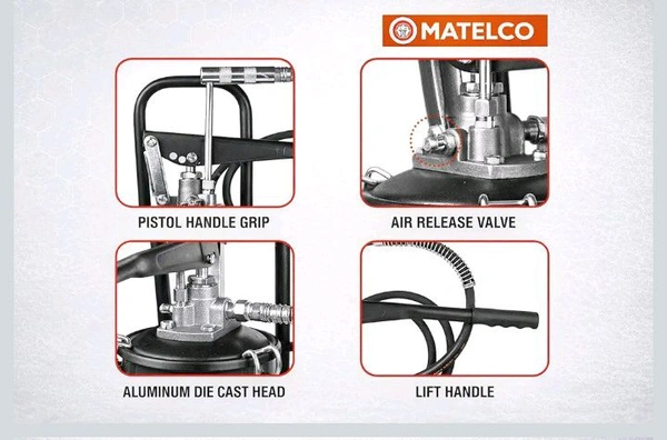 Brand: MATELCO
MATELCO 5KG Bucket Grease Dispenser with Trolley and Variable Stroke Handle || 5 Kg Capacity || High Pressure Pump 5000PSI Use for Automotive, Industrial Equipment, Heavy Machinery Greasing
50%
off
- 40/60, Web Orange