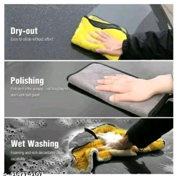 Microfiber Cleaning Cloths, 4 pcs 40x60ms 600GSM Multi-Color Highly Absorbent, Lint and Streak Free, Multi - Purpose Wash Cloth for Kitchen, Car, Window, Stainless Steel… See less - Screamin' Green, 40/60