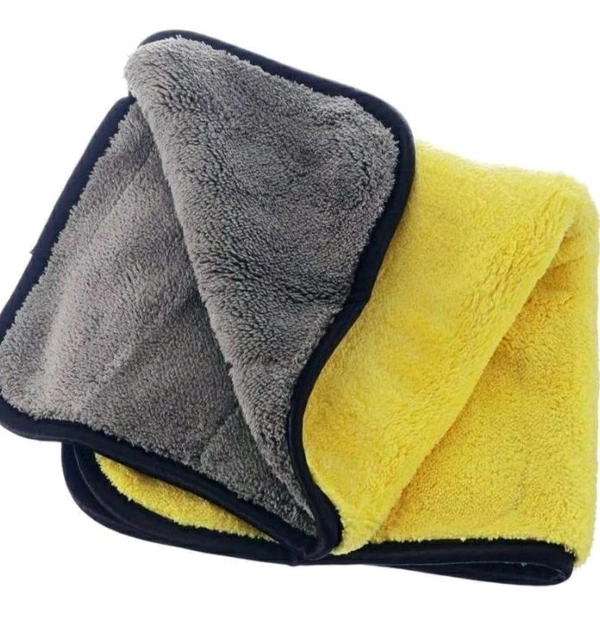 Microfiber Cleaning Cloths, 1 pcs 40x60ms 600GSM Multi-Color Highly Absorbent, Lint and Streak Free, Multi - Purpose Wash Cloth for Kitchen, Car, Window, Stainless Steel… See less₹  - Gray