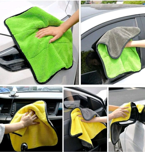Microfiber Cleaning Cloths, 1 pcs 40x60ms 600GSM Multi-Color Highly Absorbent, Lint and Streak Free, Multi - Purpose Wash Cloth for Kitchen, Car, Window, Stainless Steel… See less₹  - Gray