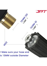 JPT Heavy Duty 15-Metre Pressure Washer Hose Pipe | American Standard M22 Thread With O-Ring Seals | Stand Upto 4300 PSI Pressure | Compatible With Many Pressure Washer Brands
50+ bought in past month - Mine Shaft