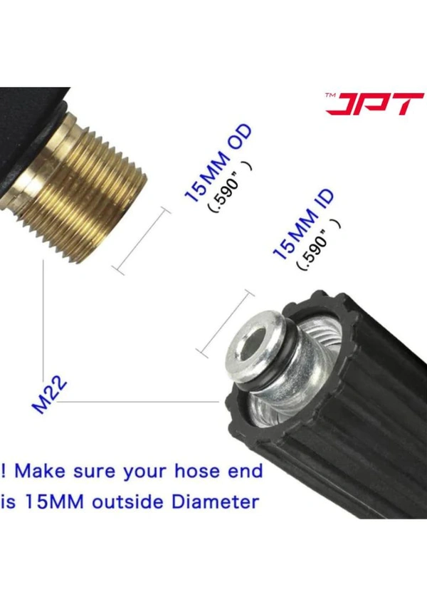 JPT Heavy Duty 15-Metre Pressure Washer Hose Pipe | American Standard M22 Thread With O-Ring Seals | Stand Upto 4300 PSI Pressure | Compatible With Many Pressure Washer Brands
50+ bought in past month - Mine Shaft