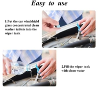 10 Pcs Car Wiper Detergent Effervescent Tablets Auto Windshield Cleaner Glass Tablets51%off - Portage