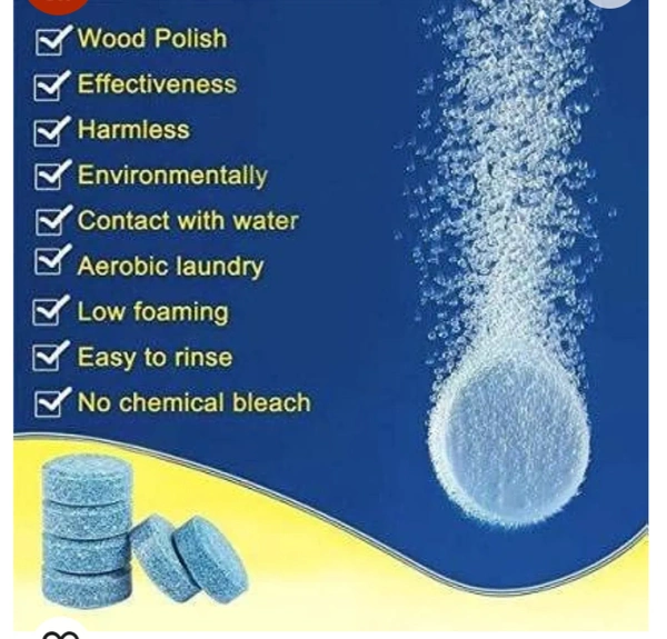 10 Pcs Car Wiper Detergent Effervescent Tablets Auto Windshield Cleaner Glass Tablets51%off - Portage
