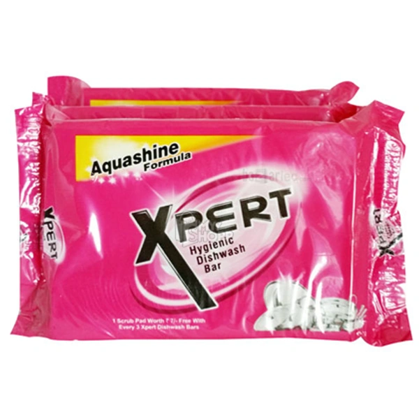 Xpert Dish Wash Soap - 120gx3+free scrubber