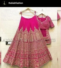Sensational Women Lehenga  ( Rating ⭐⭐⭐⭐⭐ 5.0 ) - Crimson, Free Size Unstitched
