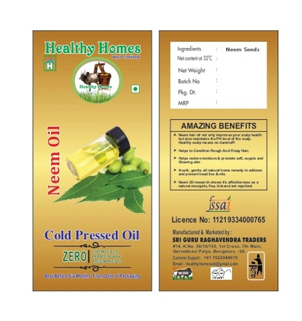 Healthy Homes Neem Oil - 200 ML
