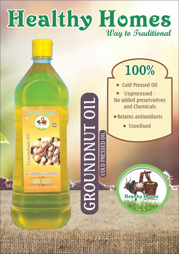 Healthy Homes Groundnut Oil - 1 LTR