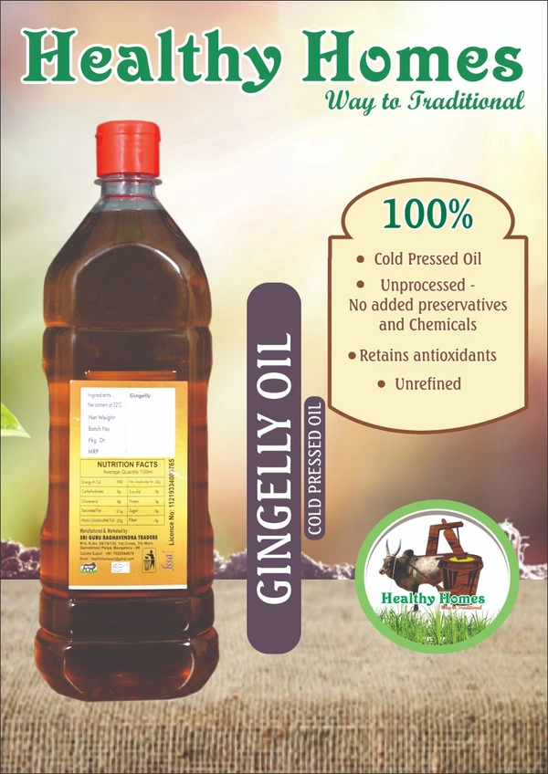 Healthy Homes Gingelly Oil - 1 Ltr