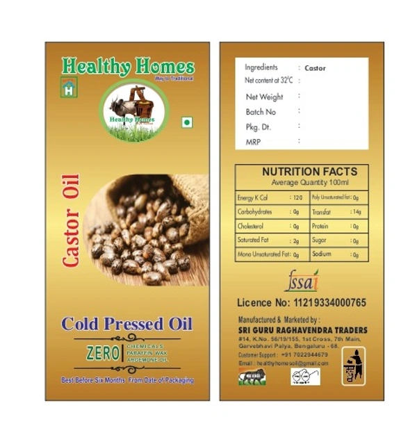 Healthy Homes Castor Oil - 500 ML