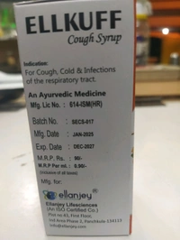 Ellanjey  Ellkuff Cough Syrup  - 100 Ml