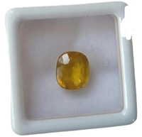 अन्य ज्वेल्सअन्य ज्वेल्स 7.25 Ratti Bangkok Yellow Sapphire (Topaj Stone) Original Certified Natural Gemstone Rashi Ratan With Lab Testing (card) Certificate स्टोन पायल - Yellow, Free