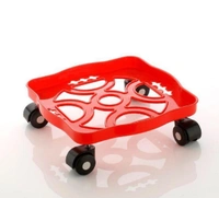 0099 SQUARE PLASTIC GAS CYLINDER TROLLEY